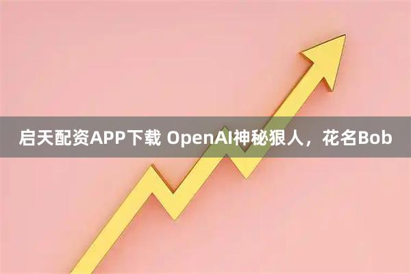启天配资APP下载 OpenAI神秘狠人，花名Bob