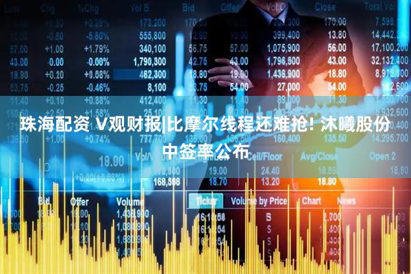 珠海配资 V观财报|比摩尔线程还难抢! 沐曦股份中签率公布